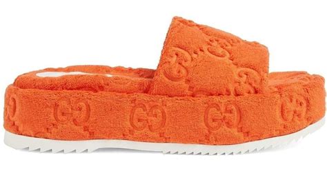 gucci orange slip ons|original gucci slides.